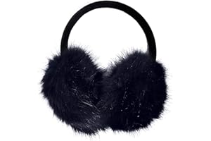 ZLYC Womens Girls Winter Fashion Adjustable Faux Fur EarMuffs Ear Warmers