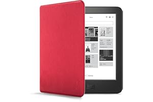 Forefront Cases Étui pour Kobo Aura H2O Edition 1 (Modèle: 2014) - Mince et Léger, Fonction Automatique Veille/Réveil Intelligente Étui, Coque de Protection pour Kobo Aura H2O Edition 1 - Rouge