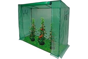 DEMA Gewächshaus Foliengewächshaus XXL 200x80x170 cm Tomatenhaus für Tomaten, Gemüse & Kräuter im Garten