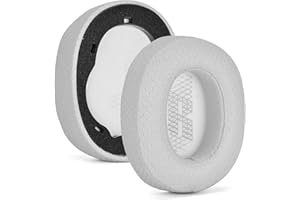 JOYSOG Zamienne nauszniki do słuchawek JBL E65 E65BTNC / DUET NC / LIVE650 BTNC LIVE660 BTNC, ulepszone nauszniki z pianki pamięciowej... (tkanina, szare)