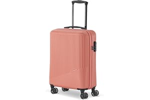 Travelite 4-Rad Handgepäck Koffer klein 34 Liter, Gepäck Serie Bali: ABS Hartschalen Trolley erfüllt IATA-Bordgepäckmaß, 55 cm