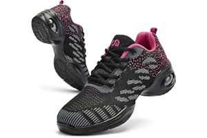 Tlone Dance Shoes for Women Jazz Shoes Women Dance Sneakers Breathable Air Cushion Split Sole Walking Dance Shoes Platform Shoe