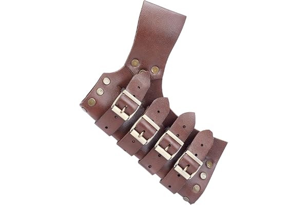 GORGECRAFT Cuir Épée Grenouille Noix de Coco Marron Rétro Médiéval Réglable Faux Cuir Épée Holster Ceinture Porte-Épée Universel pour Halloween Fête de Noël Chevalier Guerrier Cosplay Costume