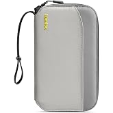 tomtoc 4 Pasaport i&ccedil;in Seyahat Pasaport &Ccedil;antası, SIM Kart Tutuculu ve Eject Pinli Pasaport Organizer Kılıfı, RFID Korumalı, K