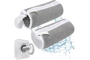 SHMSHNG Bolsa de lavado de zapatos para lavadora, bolsa reutilizable para lavar zapatos, bolsa de lavandería para zapatos y zapatillas, limpieza completa de 360°, amortiguadora de golpes y ruido (gris, 2