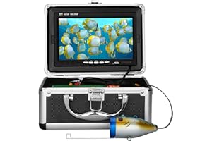 MOUNTAINONE Cámara de Pesca Submarina con Buscador de Peces de 7 Pulgadas Cámara de Pesca HD 1000TVL Impermeable 15M Sonda de Pesca para Pesca en el mar, Pesca en Hielo, Pesca en Barco