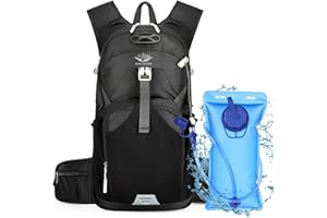 Hydration Backpack for Women Men, Luckits Water Pack with 2L Water Bladder Lightweight Hiking Rucksack Hydration Vest Bag Pack Riding Backpack for Outdoor Cycling Running Skiing Camping Climbing