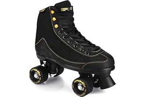 SPOKEY Patines de ruedas RAVINA para jóvenes y adultos hasta un peso máximo de 100 kg, rodamientos ABEC-7 de carbono, rollo de poliuretano de 54 x 32 mm, bota blanda (lona y cuero ecológico) con cordones