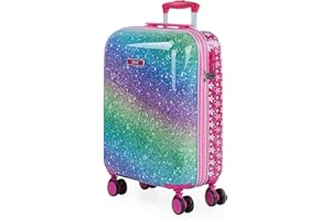 SKPAT - Valises pour Enfants, Chariot à Bagages à Main Pliable pour Filles, Chariot léger pour Enfants, Bagages à Main pour Enfants - Compatible avec Le Cadenas à Combinaison Ryanair TSA, Fuchsia
