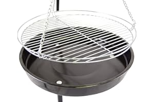 ACTIVA Runder Ketten Grillrost Massiver Grill Rost Verchromt Durchmesser ∅ 50 cm