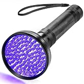 Valkyrie 100 LED 395nm Mor Işık UV El Feneri - Ultraviyole Siyah Fener - Ev Otel Evcil Hayvan Para
