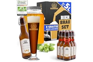 Heldengenuss - Bierbrauset Dunkles Bier - 5L Bier - [Echtes Brauerlebnis] - Bier brauen Set Mit Videoanleitung - Bier Geschenke für Männer