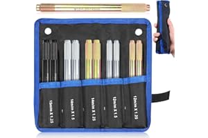 ENUTROF Radmontagehilfe 10Stk Auto Rad Montagehilfe M12 x 1.5, M12 x 1.25, M14 x 1.5, M14 x 1.25, M15 x 1.25 Radmontagewerkzeug Radausrichtungsstift für Auto Reparatur Radwechsel Felgen Zentrierhilfe (10)