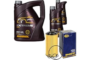 DIEDERICHS Filter Set Inspektionspaket 7 Liter MANNOL Motoröl Extreme 5W-40 API SN/CF SCT Germany Ölfilter