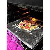 Bazalt Pizza, Fırın Taşı, Ekmek, Mangal Taşı 30&times;30 cm &ndash; Doğal Bazalt Pişirme Taşı
