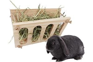 GOVNPJ Comedero de heno para Conejos Alimentador de Heno para Conejo Plegable Estante de Alimentación de Hierba Estante de Heno Fijo Dispensador de Heno para Jaula, Chinchilla para Cobayas
