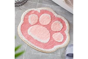 Zenithia katt tass badmatta halkfri badrum golvmatta mjuk duschmatta plysch mikrofiber vattenabsorberande tjocka lurviga golv