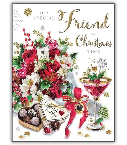 Jonny Javelin To A Special Friend 'Happy Christas' Card - Beautiful