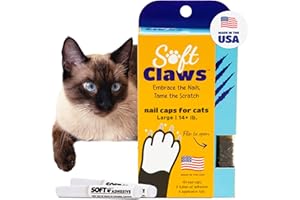 SOFT CLAWS SOFTCLAWS® Krallenschutzes für Katzen - Large - Schwarz