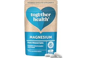 Marine Magnesium – Together Health – from Natural Marine Salts – 5 Natural Forms of Magnesium – Vegan Friendly – Made in The UK – 30 Vegecaps