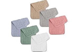 FZSECRIU Pack de 6 muselinas Bebe，gasas para Bebes，Esponja Bebe Recien Nacido，Cosas de Bebe， paños para bebés, pañales de Muselina para bebé, algodón para bebé,