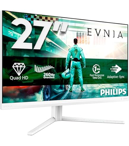 Philips Evnia 27M2N5500-27 Inch QHD Gaming Monitor, 180 Hz