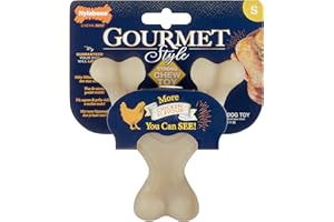 Nylabone Maximum Strength Tough Extreme Gourmet Wishbone zabawka do żucia dla psa, nasycona dodatkowym smakiem kurczaka w całej kości, mała, dla psów 0-11 kg