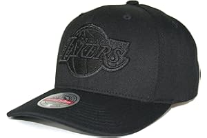 Mitchell & Ness NBA Snapback Classic Red LA Lakers Black, Negro , Talla única