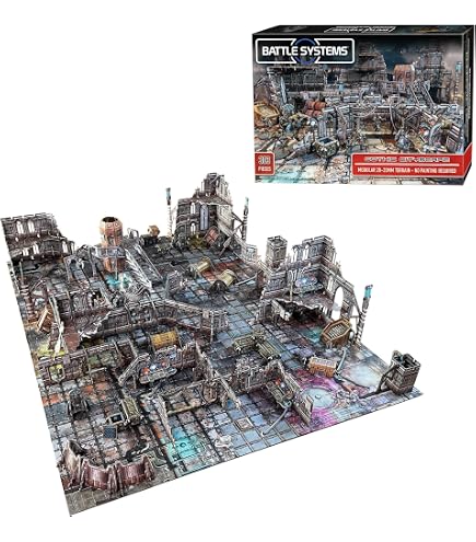 Zones En Caoutchouc Pour Warhammer 40K – 5 Pièces 30,5x15 Cm, Surface Antidérapante, Compatible Jeux De Stratégie