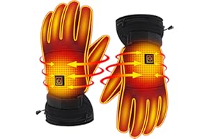 Svpro Svpo Winter Gants Chauffants électriques avec Batterie Li-ION Rechargeable, Gants Chauffants isolants imperméables, Gants arthritiques Thermiques pour Hommes et Femmes