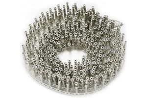 WHEATEFULL 2.54mm Pitch Female Pin Connector Dupont Jumper Wire Cable Pin Crimp Terminal Connector for Arduino, Raspberry Pi etc (Female 200PCS)