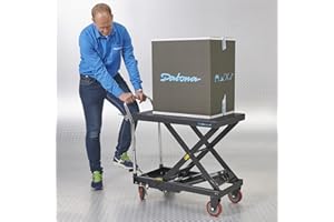 ‎DATONA Datona Fahrbarer, hydraulischer Hubtisch - Schwarz