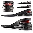 XINIFOOT Height Increase Insole 3-Layer Air Cushion Heel Insert Lift Shoes Insole for Men and Women Invisible Elevator Adjustable Insoles (Full pad US4-9)