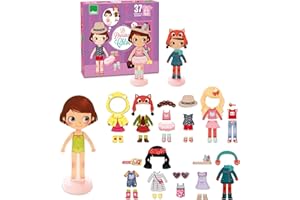 Little Doll Dress Vilac Magnetico Chloe Legno per vestirsi (42 Pezzi)