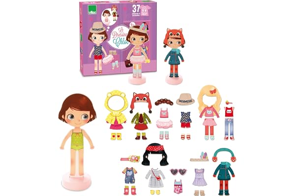 VILAC - Jouet en bois - Jeux créatifs - Le Dressing De Chloé - 2800