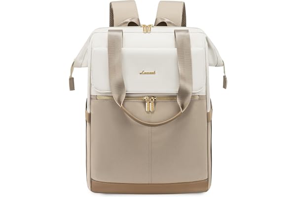 LOVEVOOK 17 Pouces Sac à Dos Ordinateur Portable pour Femme, Antivol et Renforcé de Voyage, pour Travail, College, École - Backpack Leger