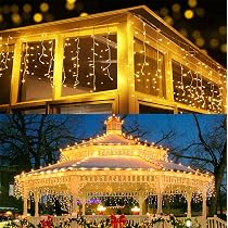 Luci Di Natale A Cascata LEDYA – 19m 720 LED Con Timer E 8 Modalità, IP44 Impermeabili Per Esterni, Decorazioni Per Balcone, Matrimoni E Feste