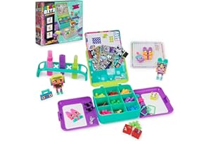 Pixobitz - Studio Pixel Art 2D/3D avec 500 Bitz + Personnages + Skates - Assemble Tes Bitz, Solidifie-Les avec De l'eau Et Expose Ta Création chez Toi - Jeu De Construction 6 Ans +, Taille Unique