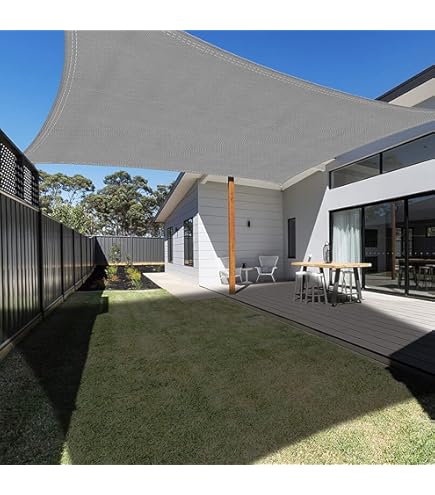 Vela Ombreggiante Ankuka 4x5m Arancione - Impermeabile Con Protezione UV 98% Per Esterno - Foto 11