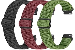 Vodtian Elastyczny pasek do zegarka 16 mm, 18 mm, szybkie zapięcie, nylonowy pasek, regulowany, oddychający, sportowy pasek zastępczy dla kobiet i mężczyzn