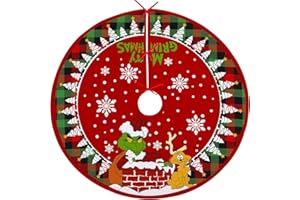 HUIFENGJIE Falda Arbol Navidad, 120cm Alfombra arbol de Navidad, Redondo Manta para Árbol de Navidad, Faldon Arbol Navidad para Decoracion Arbol Navidad(04)