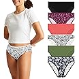 Pepperika Teenage Girl's Innerwear 100% Soft Breathable Cotton Underwear Hipster Briefs Big Girl's Panties Combo (Assorted Prints and Colours)