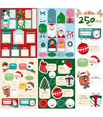 Lot De 12 Cartes De Noël Avec Enveloppe - Format A6 Cartes Postales De