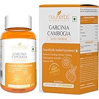 Neuherbs Garcinia Cambogia with Piperine 1540 mg for Weight Management - 60 Veg Capsules