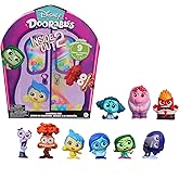 Disney Doorables Inside out 2 Collection Peek, 9 Pieces, 1.5" Collectible Figurines, Toys for Kids Ages 5 Just Play