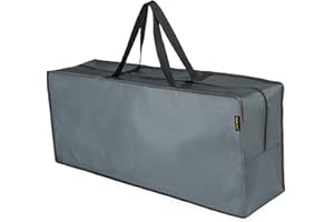 Hentex Cover Schutzhülle für Auflagen - Wasserabweisende Gartenpolster Aufbewahrung Tasche mit Tragegriff (175L*80W*60H cm)