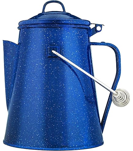 Camping Coffee Pot Grip Camping Coffee Percolator Cup Enamel