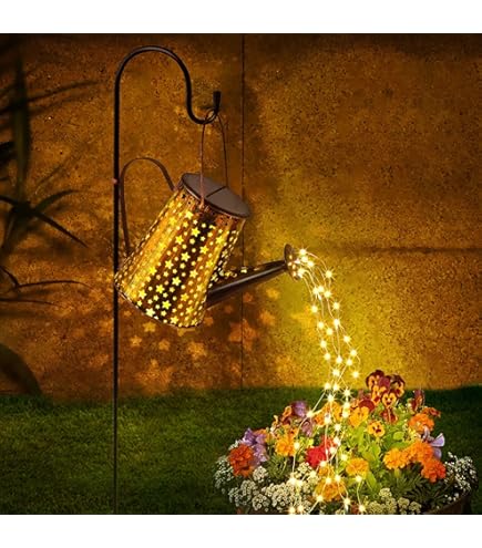 Gieterverlichting met herdershaak, zonnegieter LED voor tuin Gieterverlichting met herdershaak, zonnegieter LED voor tuin