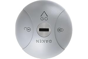 DAKEN Saturn GO - Cerraduras fijas para vehículos comerciales, bloqueo manual, zamak (Sencillo, Gris)