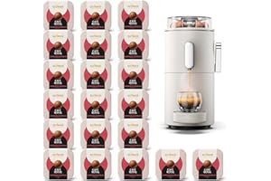 CAFE ROYAL SWITZERLAND PROFESSIONAL Machine à Café CoffeeB Globe Blanc 1.3L avec 180 Coffee Balls Espresso Supremo - 100% Compostables